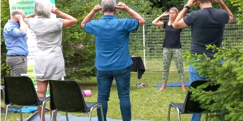 Atelier do in lors d'une journée santé et sécurité en entreprise